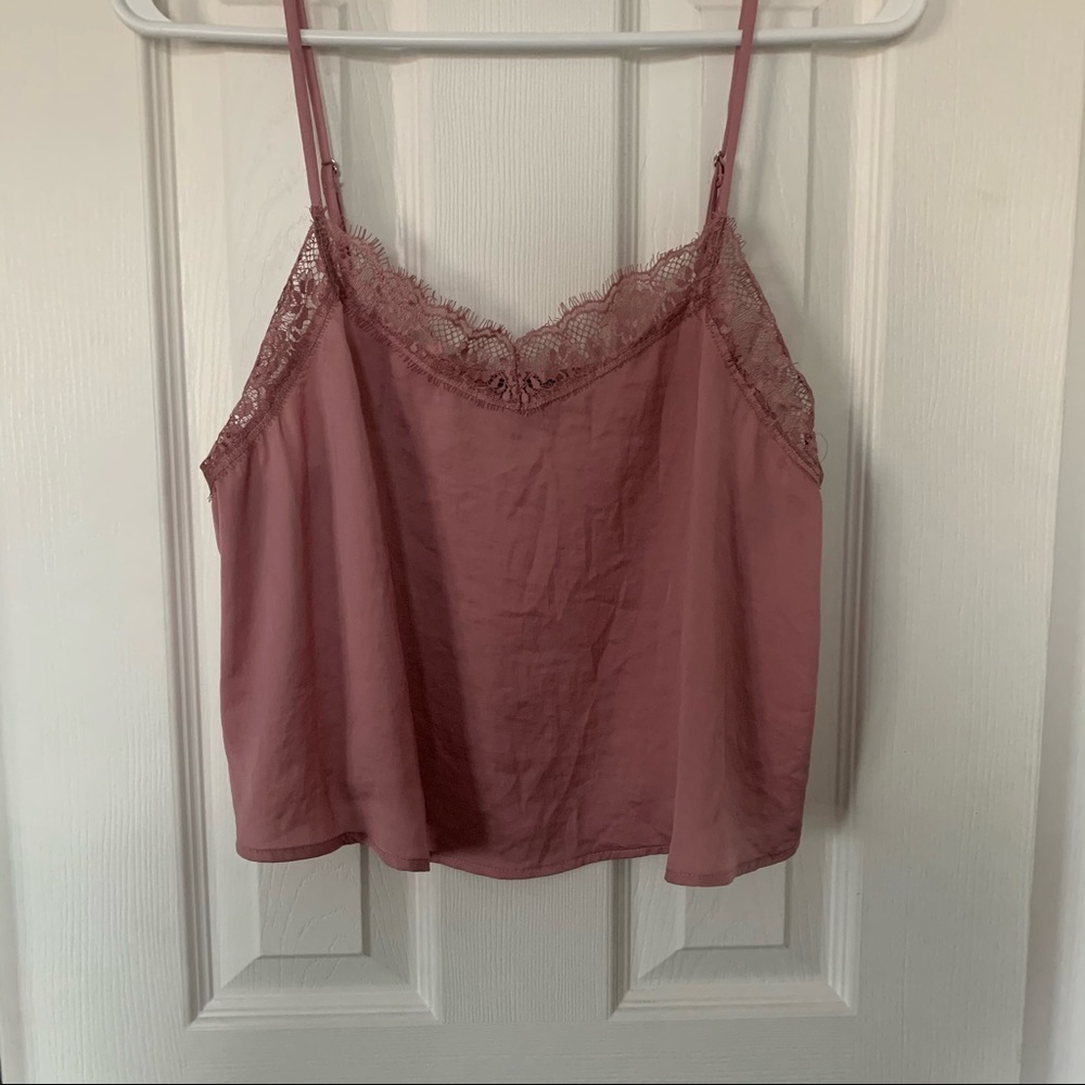 Cropped Wild Fable Lace Tank